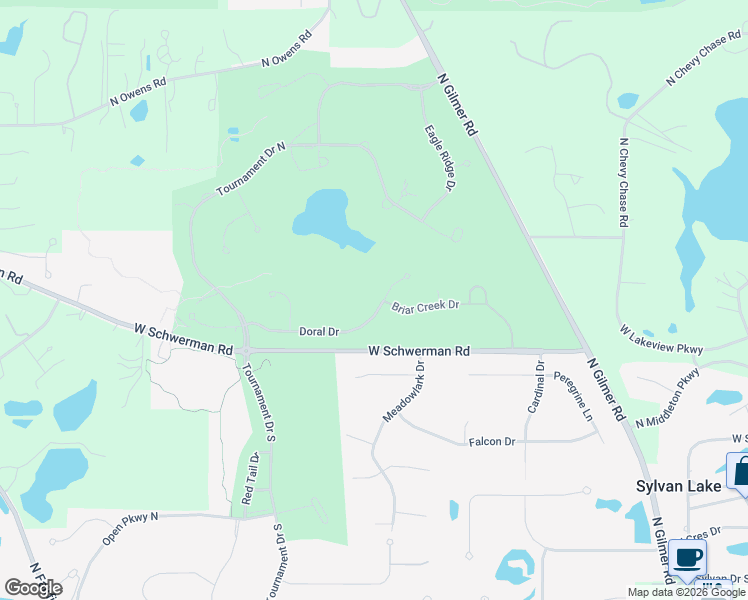 map of restaurants, bars, coffee shops, grocery stores, and more near 22 Doral Drive in Hawthorn Woods