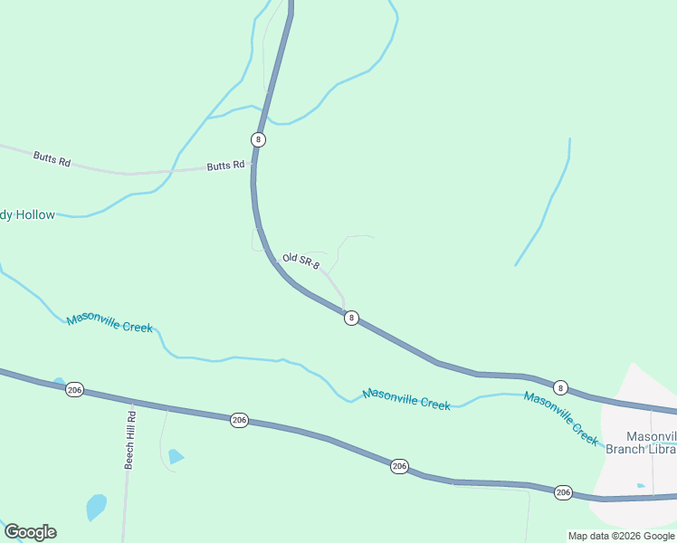 map of restaurants, bars, coffee shops, grocery stores, and more near 17236 New York 8 in Sidney