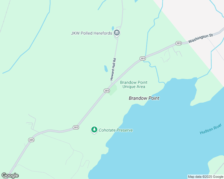 map of restaurants, bars, coffee shops, grocery stores, and more near 480 New York 385 in Catskill