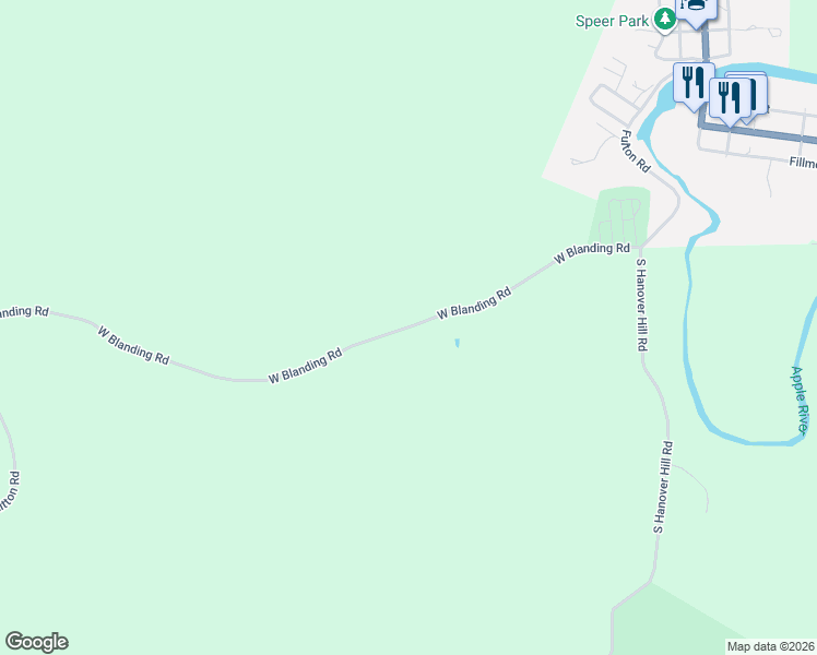 map of restaurants, bars, coffee shops, grocery stores, and more near 4201 West Blanding Road in Hanover