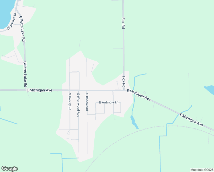 map of restaurants, bars, coffee shops, grocery stores, and more near 7496 East Michigan Avenue in Jackson