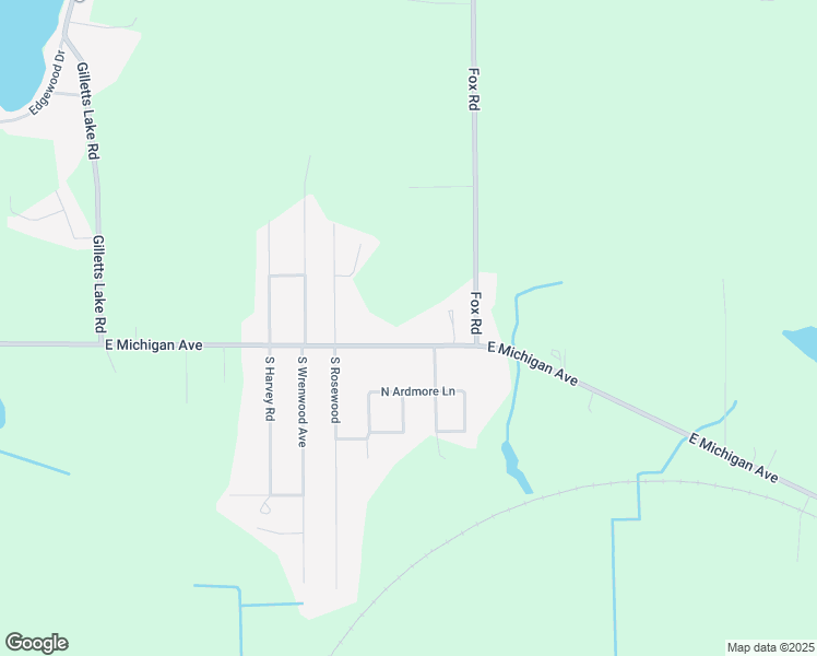 map of restaurants, bars, coffee shops, grocery stores, and more near 7496 East Michigan Avenue in Jackson