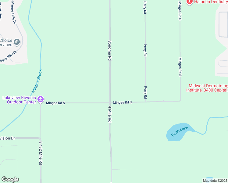 map of restaurants, bars, coffee shops, grocery stores, and more near 12374 Sonoma Road in Battle Creek