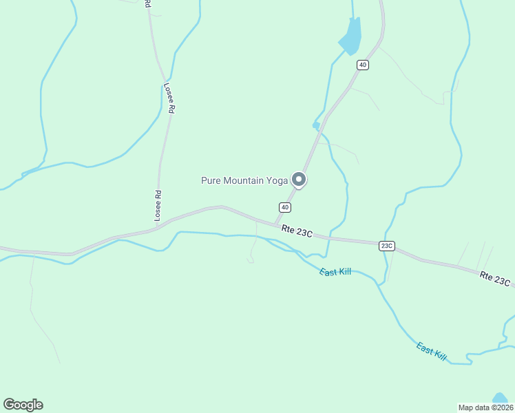 map of restaurants, bars, coffee shops, grocery stores, and more near 2484 Route 23C in East Jewett