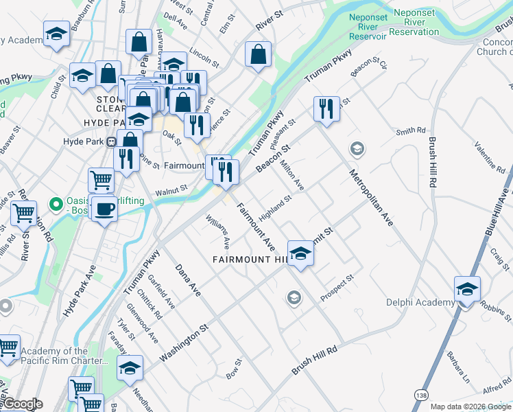 map of restaurants, bars, coffee shops, grocery stores, and more near 49 Warren Avenue in Boston