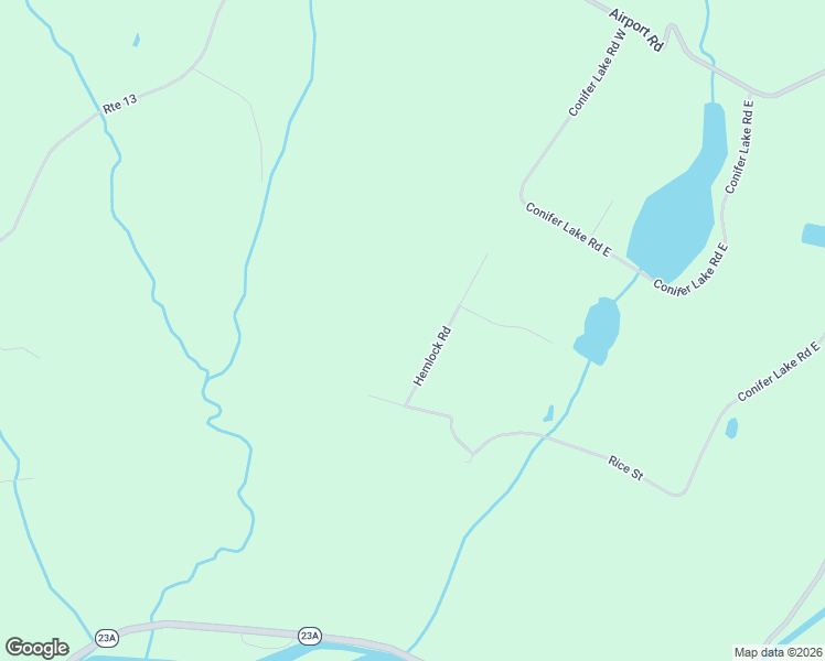 map of restaurants, bars, coffee shops, grocery stores, and more near 61 Hemlock Road in Jewett