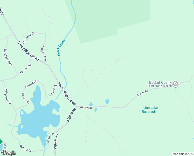 map of restaurants, bars, coffee shops, grocery stores, and more near Skyline Ridge Road in Becket
