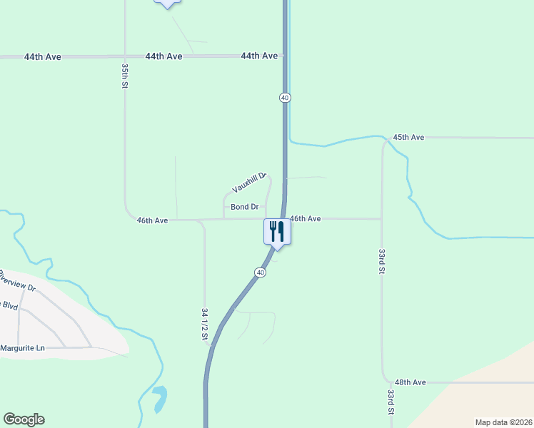 map of restaurants, bars, coffee shops, grocery stores, and more near 34082 Vauxhill Drive in Paw Paw