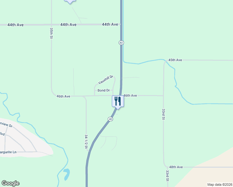 map of restaurants, bars, coffee shops, grocery stores, and more near 34082 Vauxhill Drive in Paw Paw