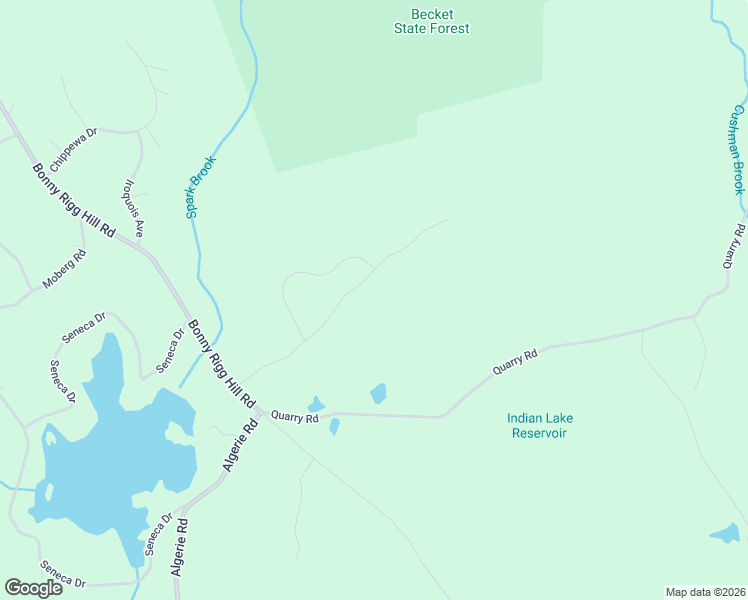 map of restaurants, bars, coffee shops, grocery stores, and more near 254 Skyline Ridge Road in Becket