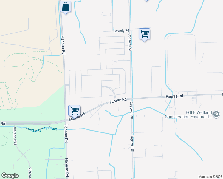 map of restaurants, bars, coffee shops, grocery stores, and more near 7081 Shawnee Drive in Romulus