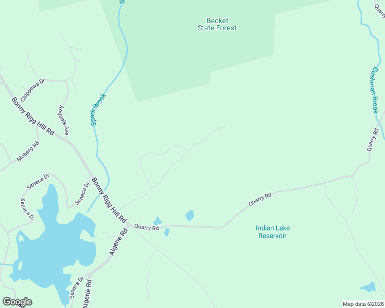 map of restaurants, bars, coffee shops, grocery stores, and more near 254 Skyline Ridge Road in Becket