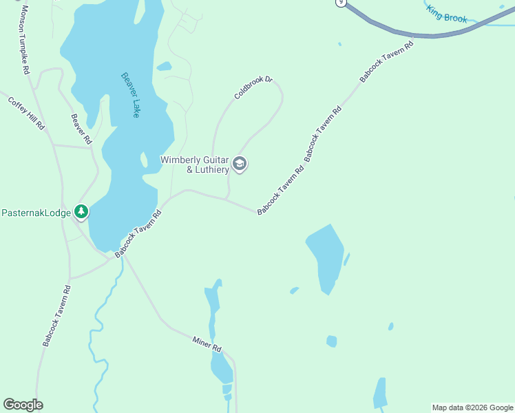 map of restaurants, bars, coffee shops, grocery stores, and more near 69 Babcock Tavern Road in Ware