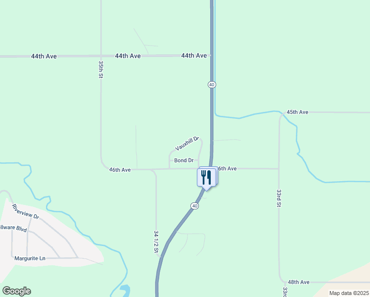 map of restaurants, bars, coffee shops, grocery stores, and more near 34263 Vauxhill Drive in Paw Paw