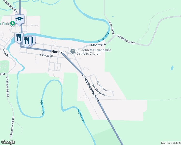 map of restaurants, bars, coffee shops, grocery stores, and more near 17 O'Sage Avenue in Hanover