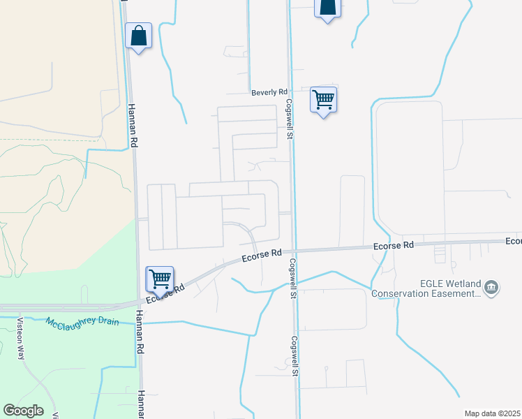 map of restaurants, bars, coffee shops, grocery stores, and more near 7008 Abilene Drive in Romulus