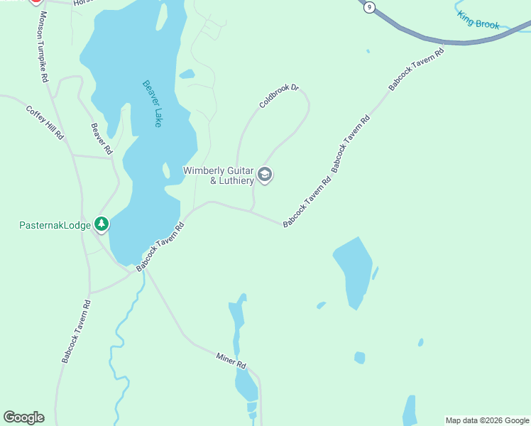 map of restaurants, bars, coffee shops, grocery stores, and more near 71 Babcock Tavern Road in Ware