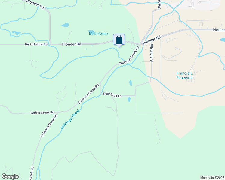 map of restaurants, bars, coffee shops, grocery stores, and more near 3214 Deer Trail Lane in Medford