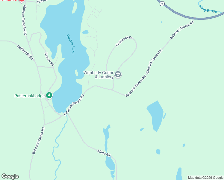 map of restaurants, bars, coffee shops, grocery stores, and more near 71 Babcock Tavern Road in Ware