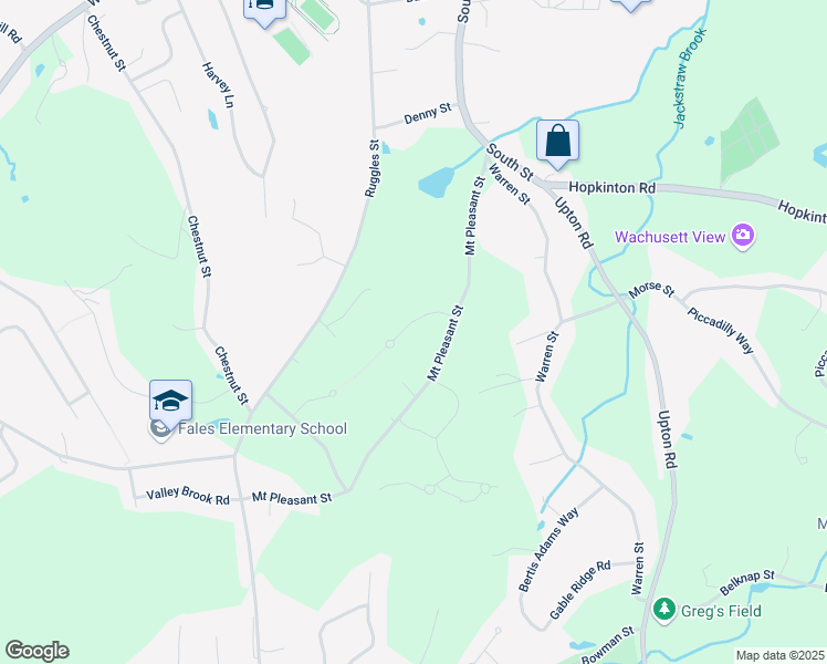 map of restaurants, bars, coffee shops, grocery stores, and more near 29 Mount Pleasant Street in Westborough