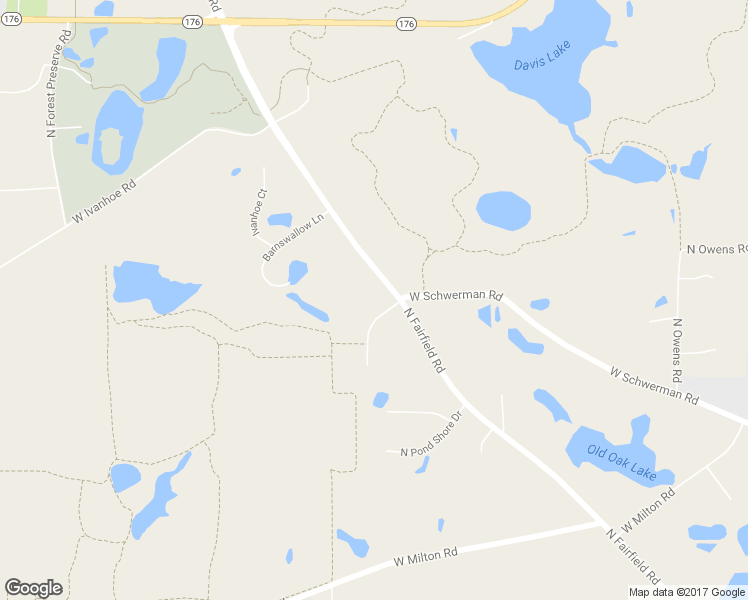 map of restaurants, bars, coffee shops, grocery stores, and more near 26870 Schwerman Road in Wauconda