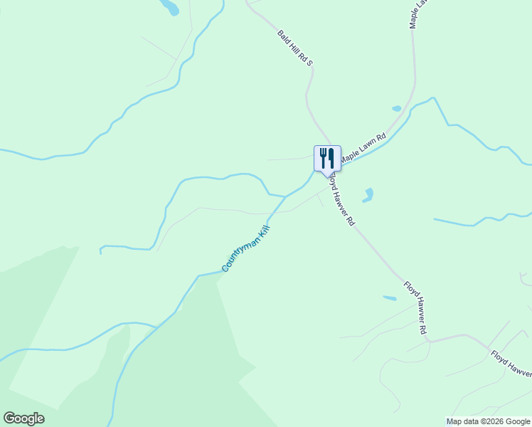 map of restaurants, bars, coffee shops, grocery stores, and more near 7461 Storks Nest Road in Round Top