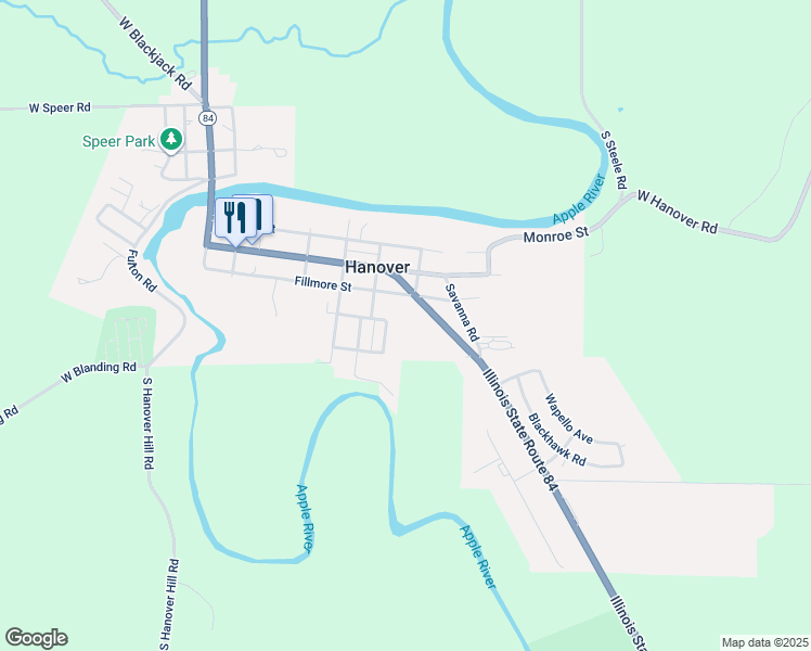 map of restaurants, bars, coffee shops, grocery stores, and more near 800 Fillmore Street in Hanover