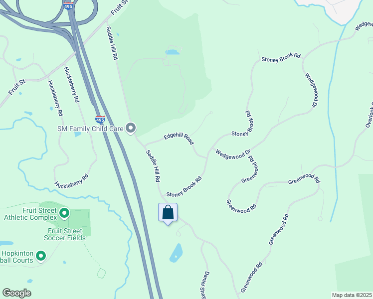 map of restaurants, bars, coffee shops, grocery stores, and more near 12 Edgehill Road in Hopkinton