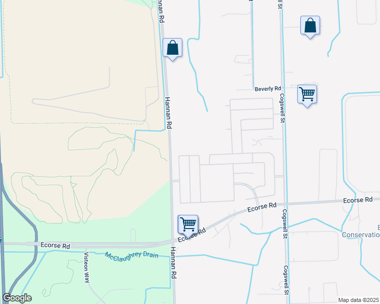 map of restaurants, bars, coffee shops, grocery stores, and more near 39300 Pueblo Drive in Romulus