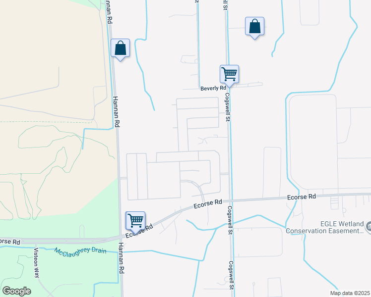 map of restaurants, bars, coffee shops, grocery stores, and more near 6960 Amarillo Drive in Romulus