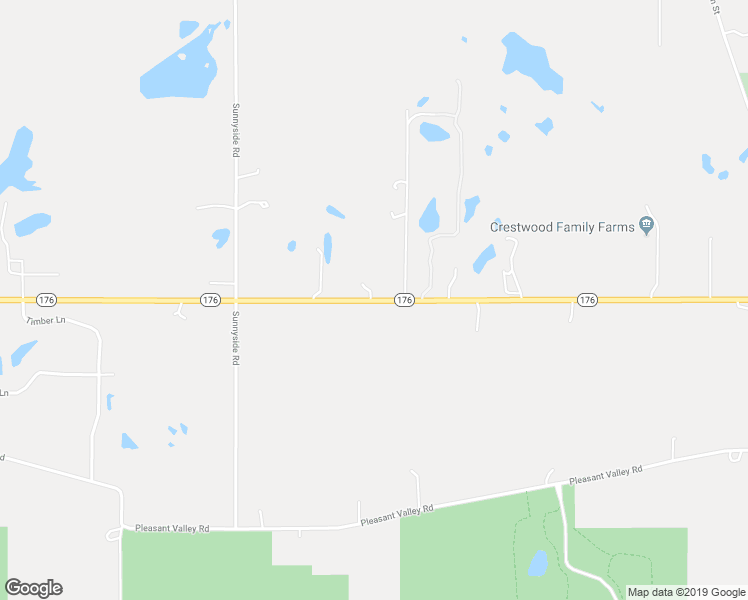 map of restaurants, bars, coffee shops, grocery stores, and more near 13616 Illinois 176 in Woodstock