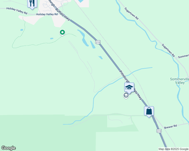 map of restaurants, bars, coffee shops, grocery stores, and more near 1 Snowpine Village in Great Valley