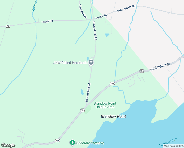 map of restaurants, bars, coffee shops, grocery stores, and more near 60 Howard Hall Road in Athens