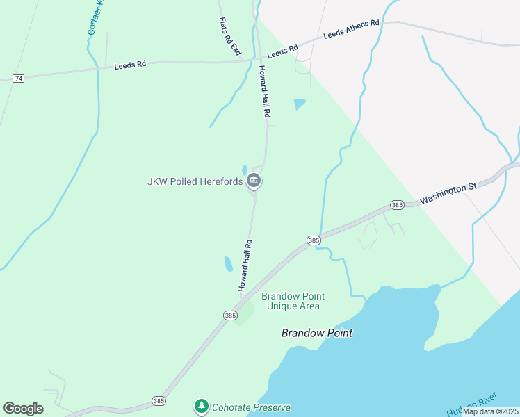 map of restaurants, bars, coffee shops, grocery stores, and more near 60 Howard Hall Road in Athens