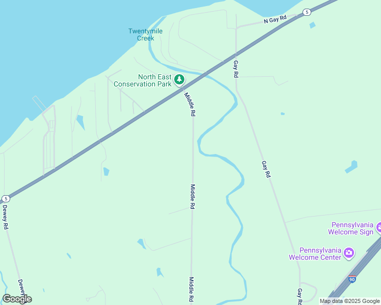 map of restaurants, bars, coffee shops, grocery stores, and more near 652 Middle Road in North East