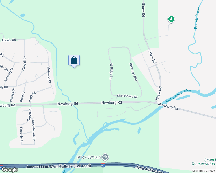 map of restaurants, bars, coffee shops, grocery stores, and more near 7160 West Ridge Lane in Cherry Valley