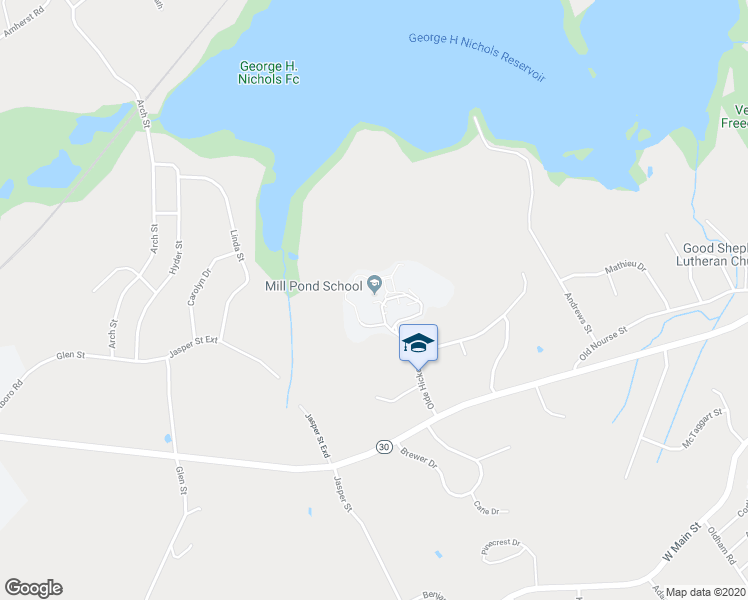 map of restaurants, bars, coffee shops, grocery stores, and more near 6 Olde Hickory Path in Westborough