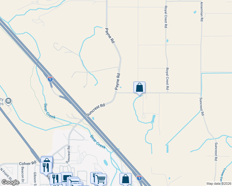 map of restaurants, bars, coffee shops, grocery stores, and more near 4884 Payne Road in Medford
