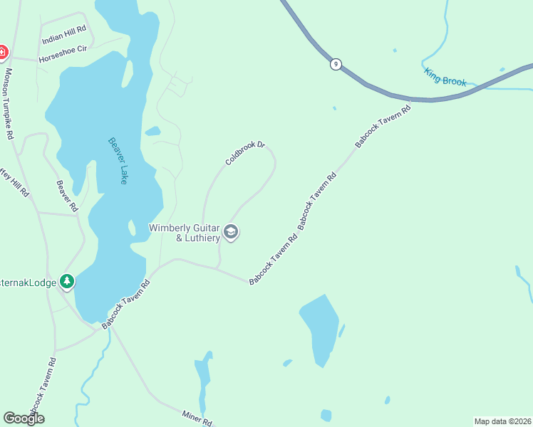 map of restaurants, bars, coffee shops, grocery stores, and more near 49 Babcock Tavern Road in Ware