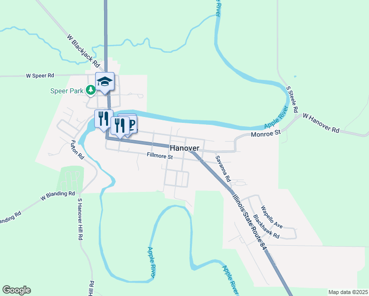map of restaurants, bars, coffee shops, grocery stores, and more near in Hanover