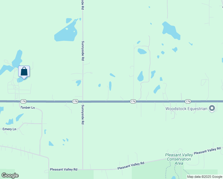 map of restaurants, bars, coffee shops, grocery stores, and more near 13618 Illinois 176 in Woodstock