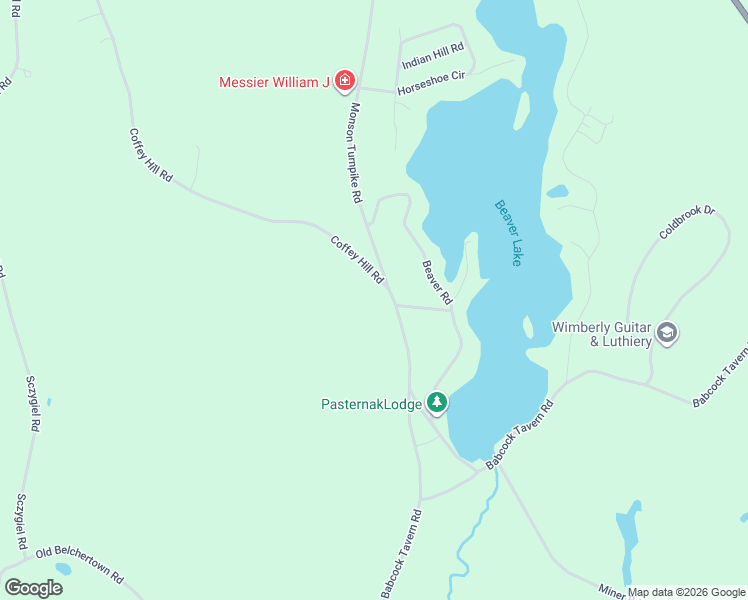 map of restaurants, bars, coffee shops, grocery stores, and more near 2-66 Coffey Hill Road in Ware