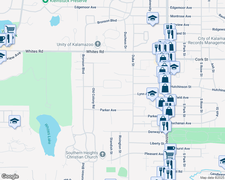 map of restaurants, bars, coffee shops, grocery stores, and more near 1011 Par 4 Road in Kalamazoo