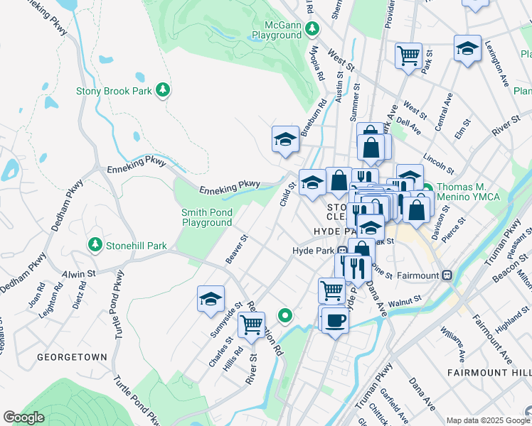 map of restaurants, bars, coffee shops, grocery stores, and more near 112 Beaver Street in Boston