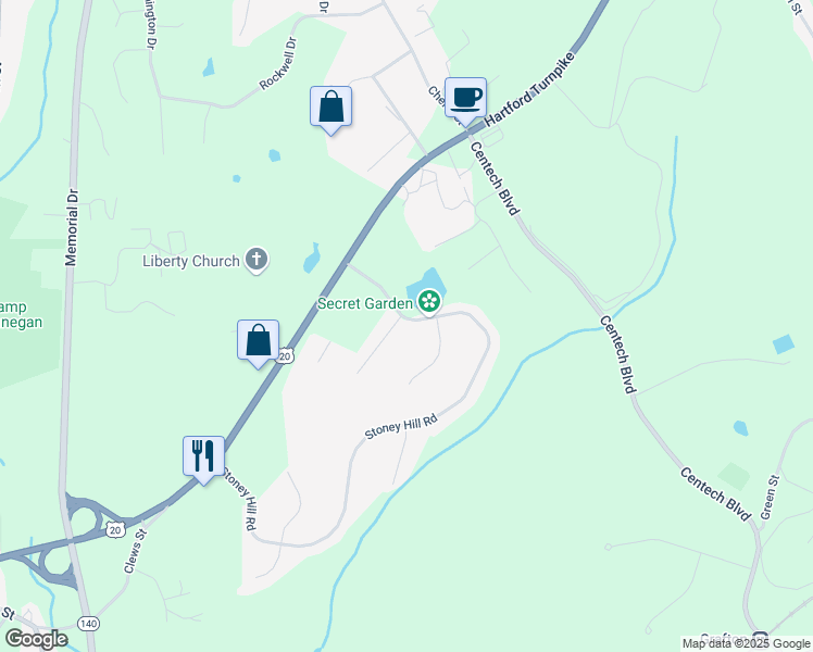 map of restaurants, bars, coffee shops, grocery stores, and more near 1 Pheasant Hill Dr in Shrewsbury