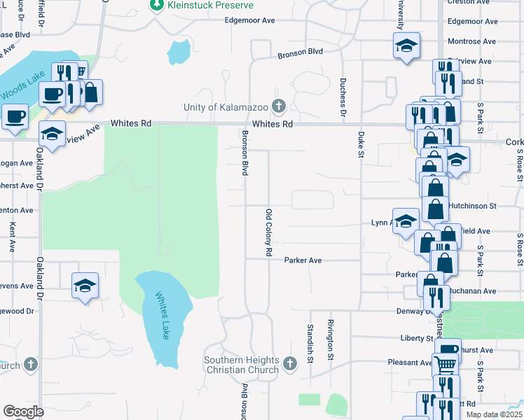 map of restaurants, bars, coffee shops, grocery stores, and more near 1231 Par 4 Road in Kalamazoo