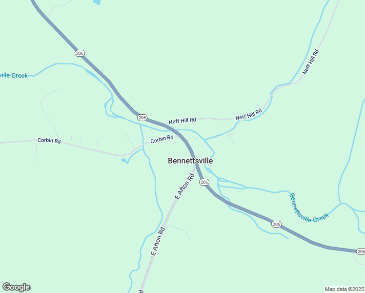 map of restaurants, bars, coffee shops, grocery stores, and more near 4986 New York 206 in Bainbridge