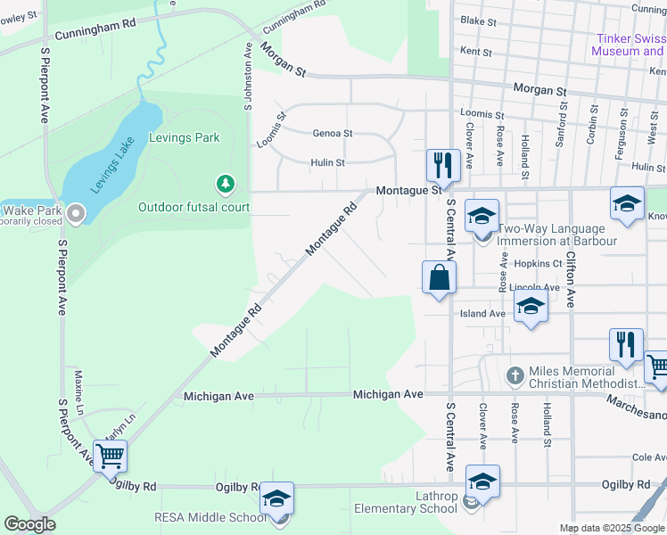map of restaurants, bars, coffee shops, grocery stores, and more near 1612 Aragona Drive in Rockford