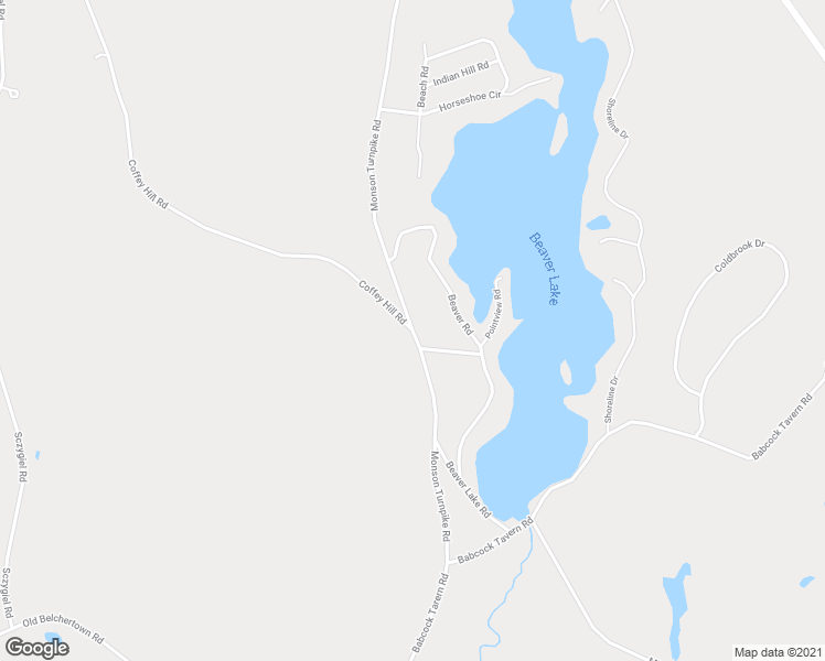 map of restaurants, bars, coffee shops, grocery stores, and more near 2 Coffey Hill Road in Ware