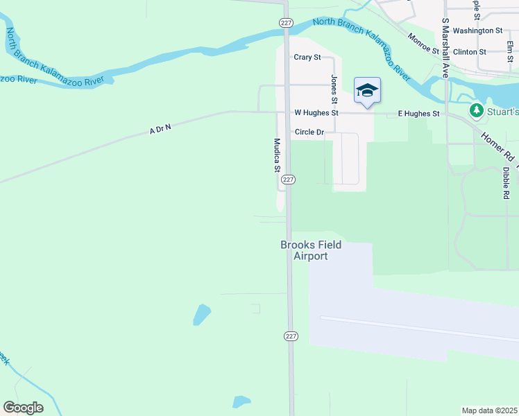 map of restaurants, bars, coffee shops, grocery stores, and more near 408 Fairway Meadows in Marshall